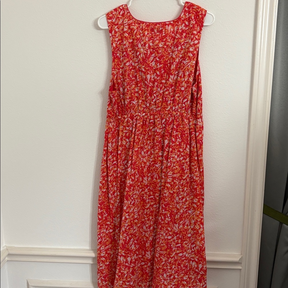 Eddie Bauer Red Floral Maxi Dress - Picture 3 of 3